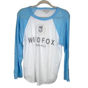 NWT wildfox baseball graphic tee long sleeve top “Beverly hills” S small